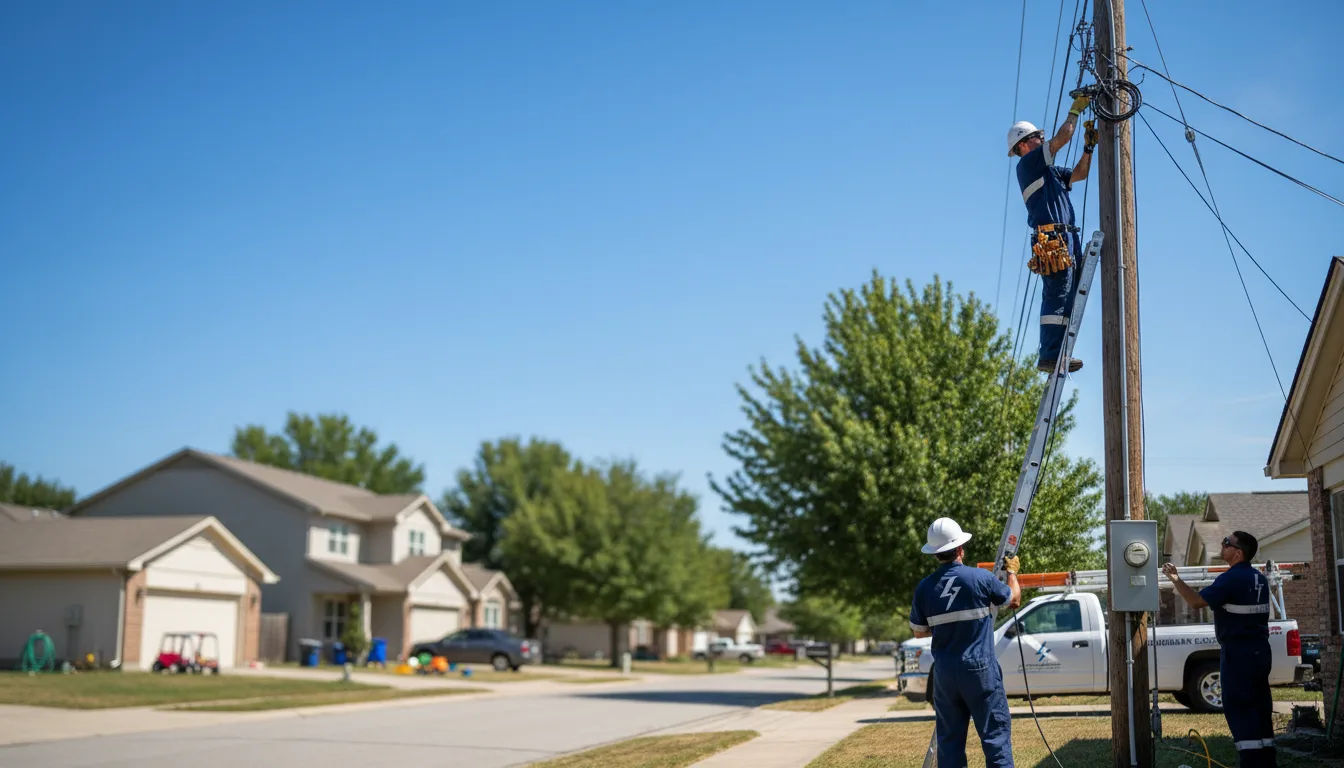 Residential electrician providing installation services in Saint Peters, MO